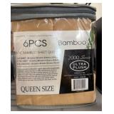 6-Piece Bamboo Queen Sheet Set in Bag