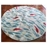 62-Inch Round Rug by Unique Loom Capri Collection