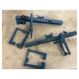 HO Scale Model Train Crane Parts, 30-Ton Blue