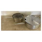 Aluminum Saucepan with Insert and Lid