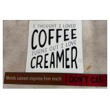 Metal Signs with Humorous Text