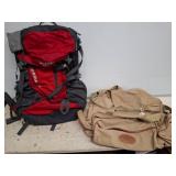 North Face Backpack and Ford Eddie Bauer Bag