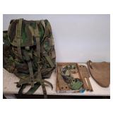 Military-Style Backpack and Accessories