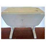 Painted Drop-Leaf Wooden Table