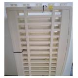 White Plastic Louvered Dog Corral