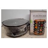 Crock-Pot Slow Cooker and 20-Jar Spice Rack