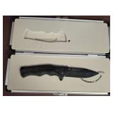 Military Commemorative Folding Knife in Case