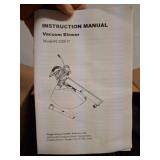 Green Vacuum Blower with Instruction Manual