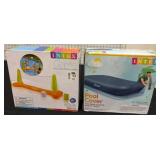 Intex Pool Cover and Volleyball Game Set