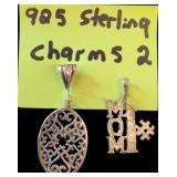 Two .925 Sterling Silver Charms