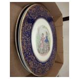 Salem China Co. 23K Gold Plates