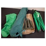 Folding Chair, Tote Bags, and Folding Shovel