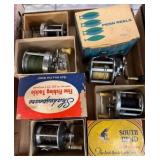Vintage Fishing Reels with Boxes