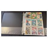 Binder of Mixed Football Trading Cards