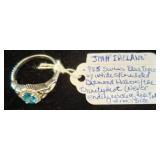 Sterling Silver Blue Topaz Ring
