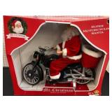 Mr. Christmas Super Motorcycling Santa