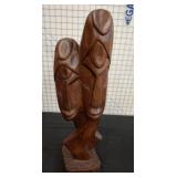 Carved Wooden Abstract Sculpture