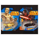 Hot Wheels Star Wars C-3PO and Darth Vader Cars