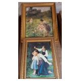 Framed Paintings Depicting Pastoral Scenes