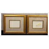 Gold-Tone Picture Frames with Mats