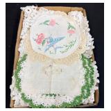 Crochet and Embroidered Doilies