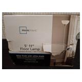 Mainstays 5'11' Floor Lamp with White Shade