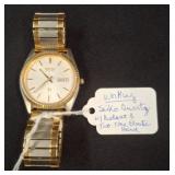 Seiko Quartz Watch with Two-Tone Bracelet