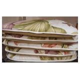 Floral Fabric Chair Cushions with Tropical Design