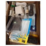 Box Lot of Soldering Materials and Tools
