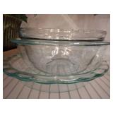 Clear Glass Bakeware and Mixing Bowls