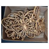 Butterfly and Ornate Wall Decor Items