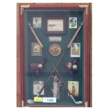 Framed Golf-Themed Shadow Box Display, 14x21