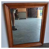 Rectangular Wood-Framed Wall Mirror, 22x26 w6
