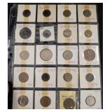 20 World Coins in Plastic Sleeves