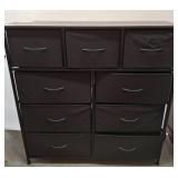 Metal Frame Storage Unit With Fabric Drawers 40x12