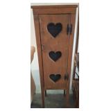 Wooden Cabinet With Heart-Shaped Cutouts