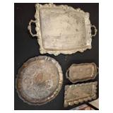 Silver-Plated Serving Trays