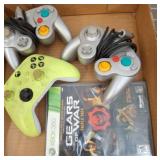 Gaming Controllers and Xbox 360 Gears of War Discs