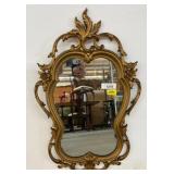 Ornate Plastic Frame Wall Mirror