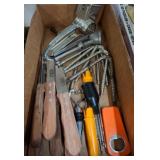 Kitchen Tools Lot and Wooden Organizer Tray