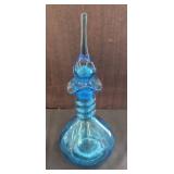 Blue Glass Decanter with Stopper