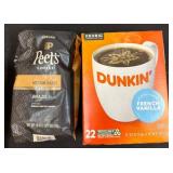Peet's Coffee & Dunkin' French Vanilla Pods