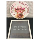 Decorative Wall Art: Text and Valentine's Designs