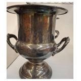Silver-Plated Urns with Handles