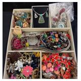 Costume Jewelry Collection with Necklaces and Ring