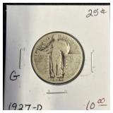 1927-D Standing Liberty Quarter Coin