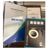 Knee Ice Pack, Pet Nail Grinder & Webcam Bundle