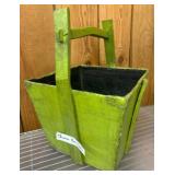 Wooden Green Handled Basket