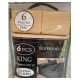 6-Piece King Bamboo Sheet Set, 2000 Series