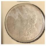 1921 Morgan Silver Dollar in Paper Flip
